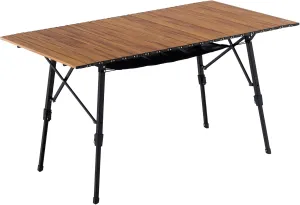 Naturehike MW03 Portable Camping Table with Adjustable Legs, Lightweight Aluminum Folding Beach Table with Carry Bag for Outdoor Cooking Picnic Beach Backyards BBQ Party