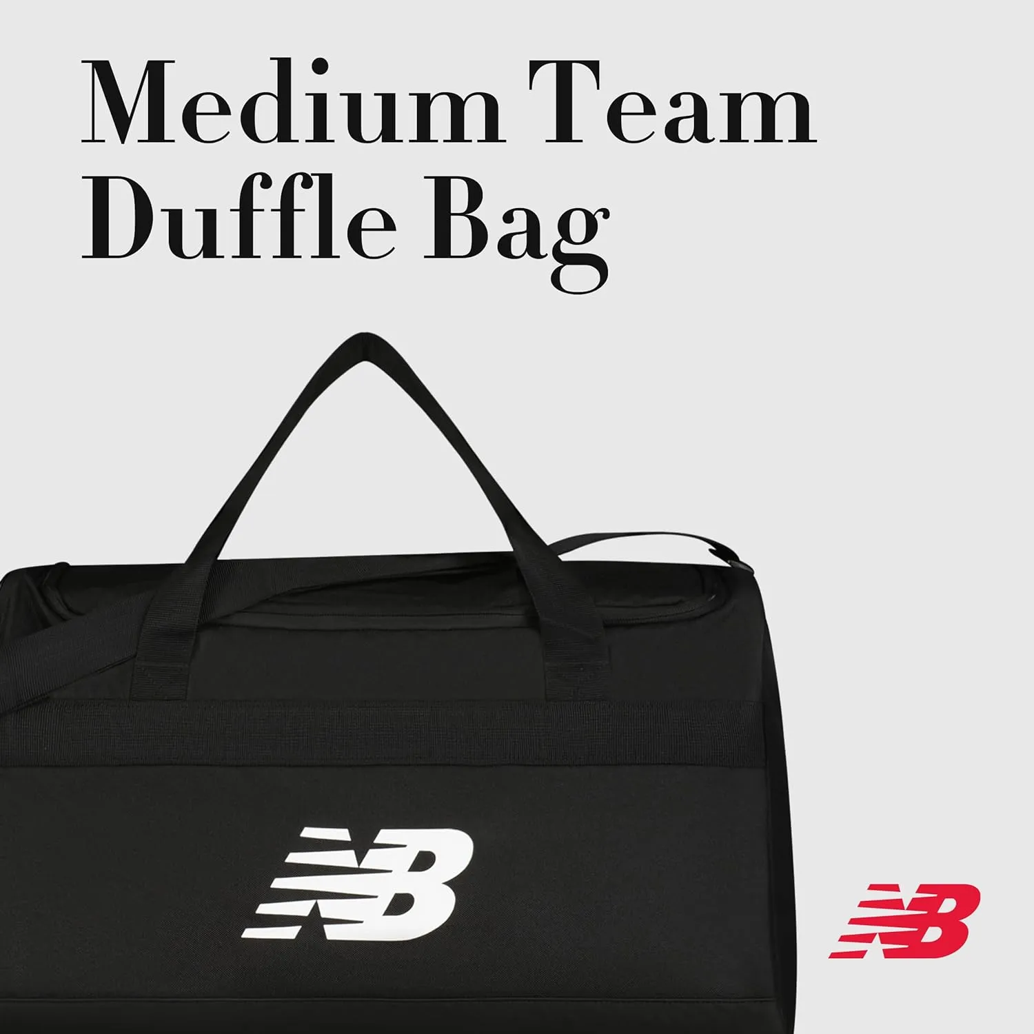 New Balance Duffel Bag, Medium Gym Travel Luggage with Carry Handles and Adjustable Shoulder Strap