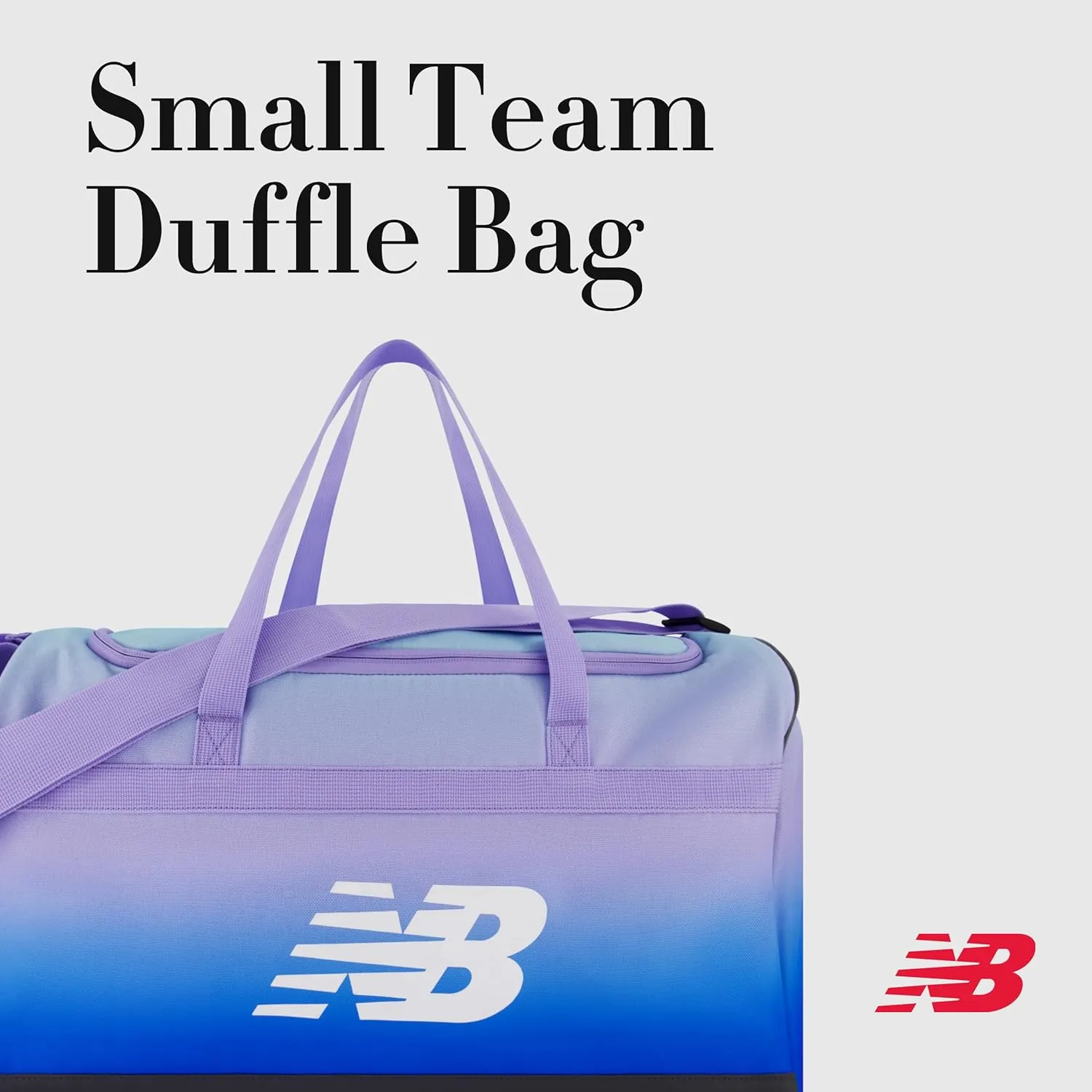 New Balance Duffel Bag, Small Carry On Gym Travel Luggage with Carrier Handles and Adjustable Shoulder Strap