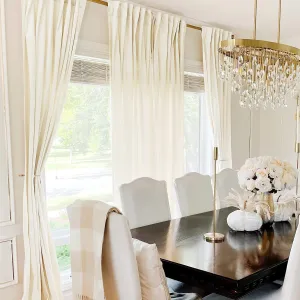 NICETOWN Ivory White Velvet Curtains 120" Length for Bedroom Living Room, Room Darkening Drapes Thermal Insulated, Luxury and Thick Window Velvet Panels for French Door/Country House, 52" Wide, 2 PCs