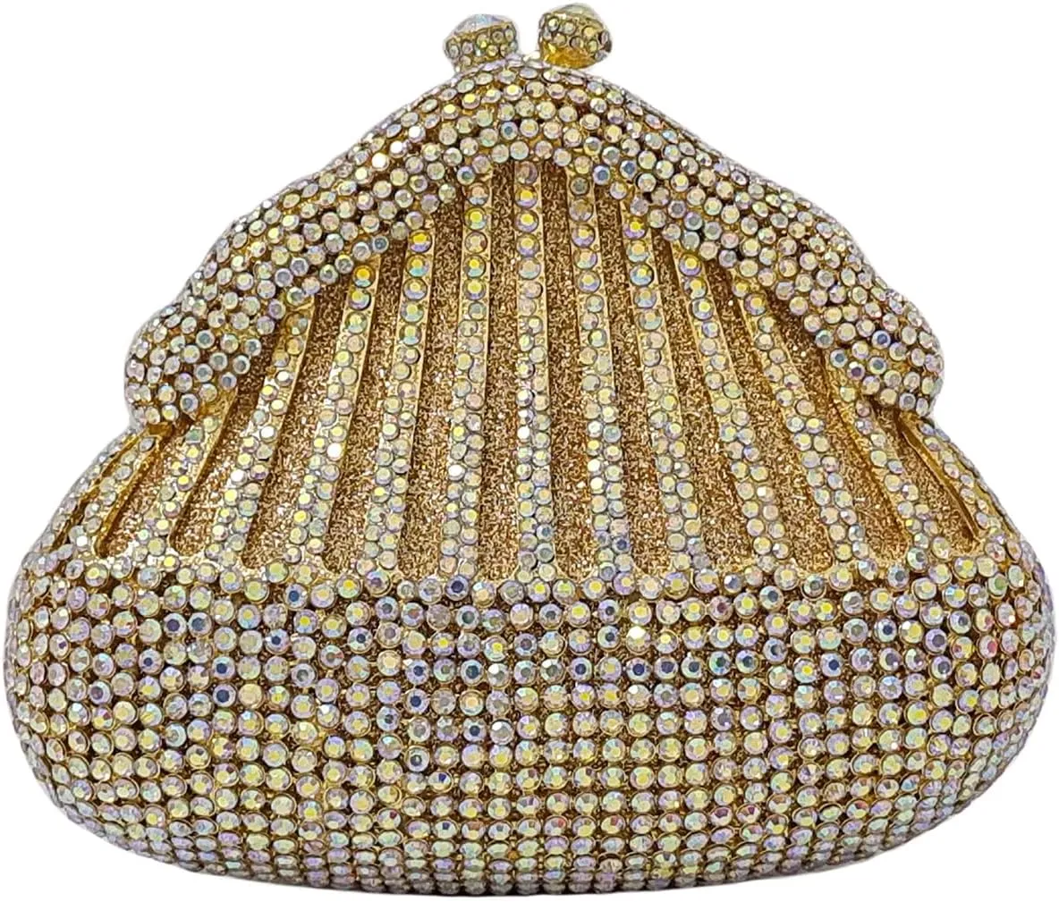 Novelty Crystal Clutch Coin Wallet Women Rhinestone Purse Sparkling Evening Bags for Wedding Party Prom Handbag
