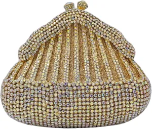 Novelty Crystal Clutch Coin Wallet Women Rhinestone Purse Sparkling Evening Bags for Wedding Party Prom Handbag