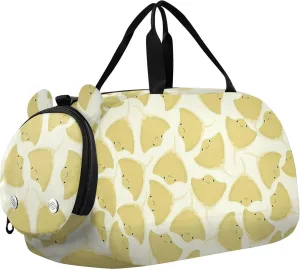 Ocean Devilfish Underwater Sports Duffle Bag for Girls Boys, Gym Bag with Shoe Compartment, Kids Travel Overnight Weekender Shoulder Bag