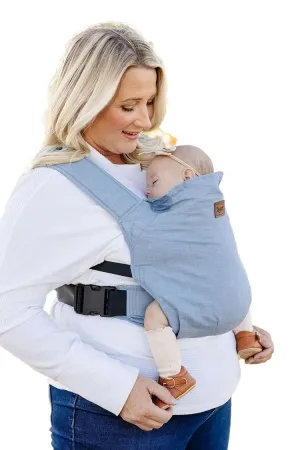 Original Happy Baby Carrier - Newborn to Toddler Carrier - 50% Linen/50% Cotton - Ethically Made - Lightweight and Adjustable - Powder Color