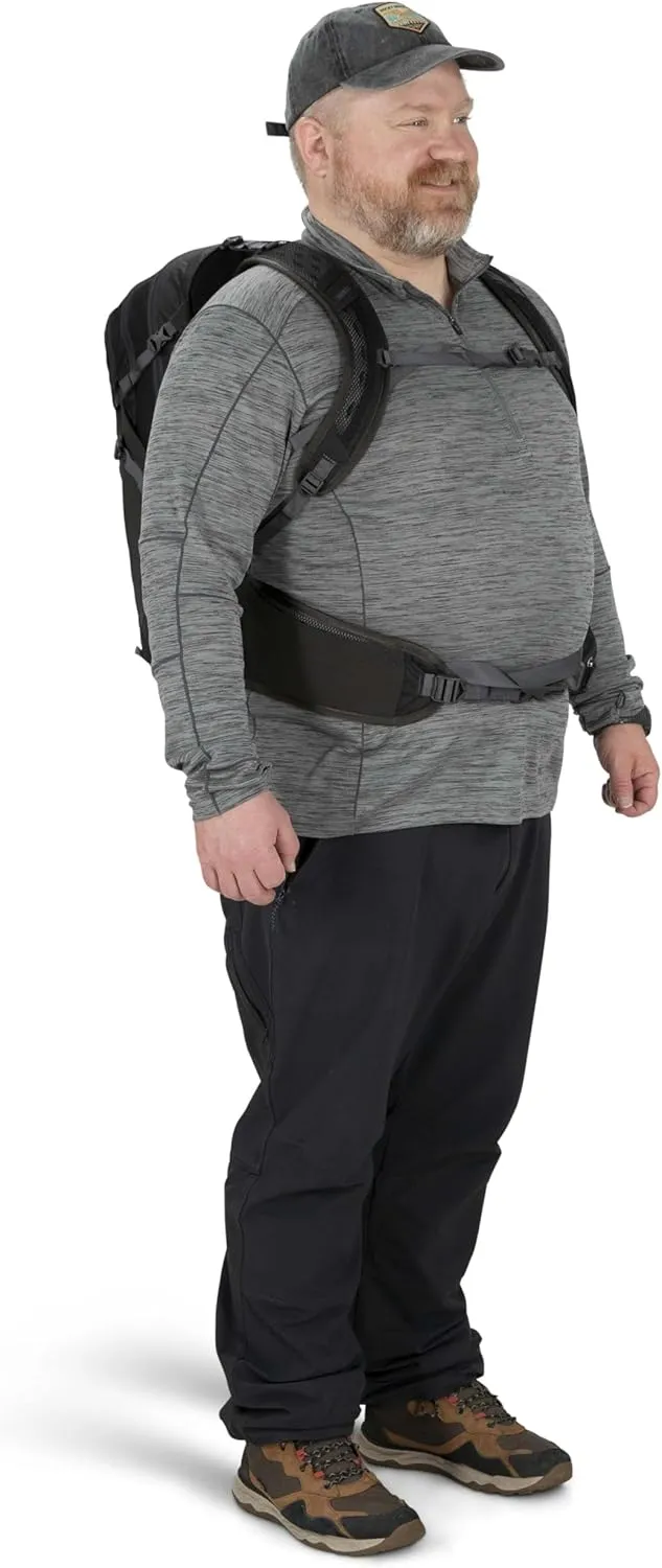 Osprey Sportlite 25L Unisex Hiking Backpack, Dark Charcoal Grey, M/L, Extended Fit
