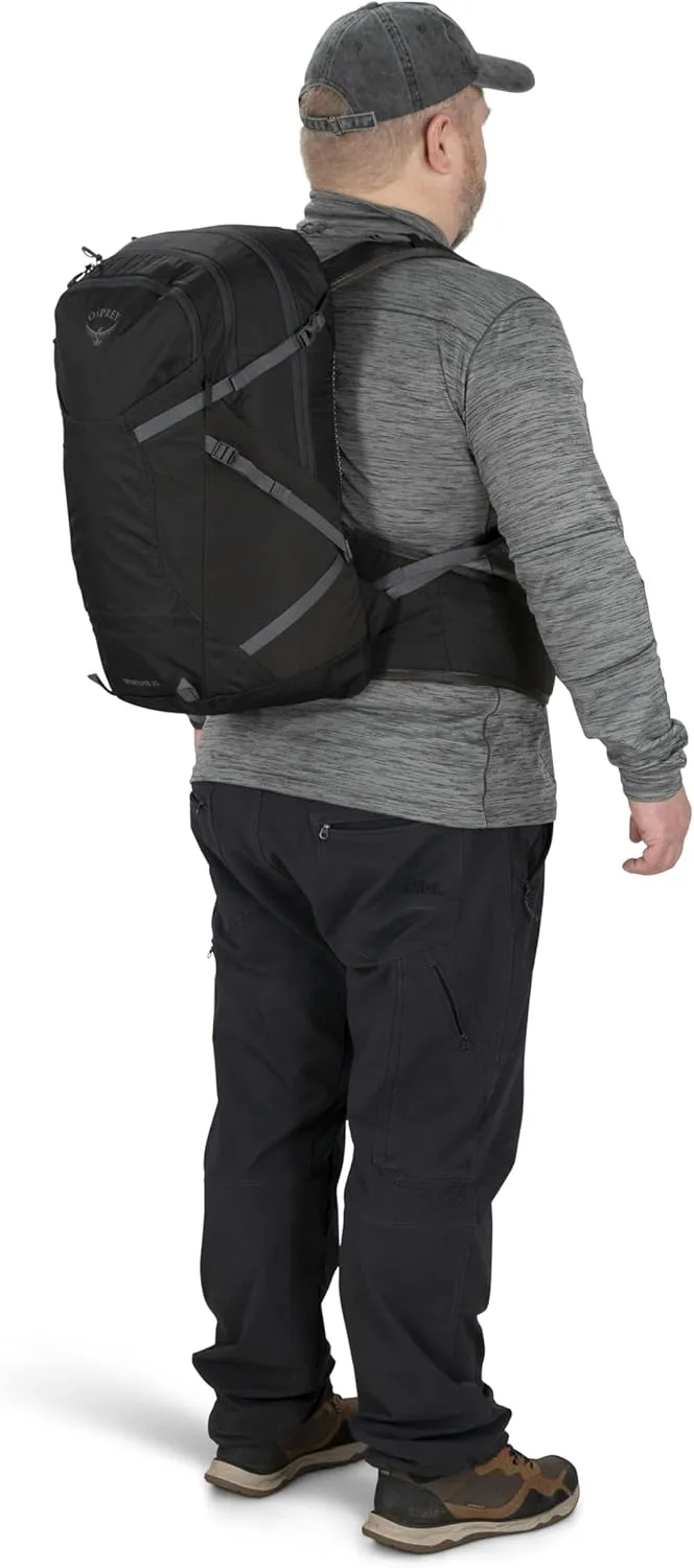 Osprey Sportlite 25L Unisex Hiking Backpack, Dark Charcoal Grey, M/L, Extended Fit