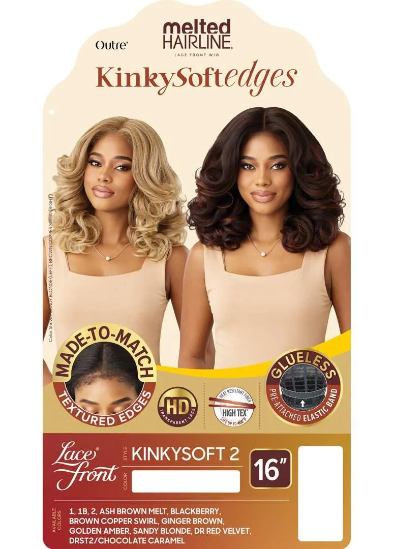 Outre Melted Hairline - Kinky Soft Edges - Kinky Soft 2 (DR RED VELVET)