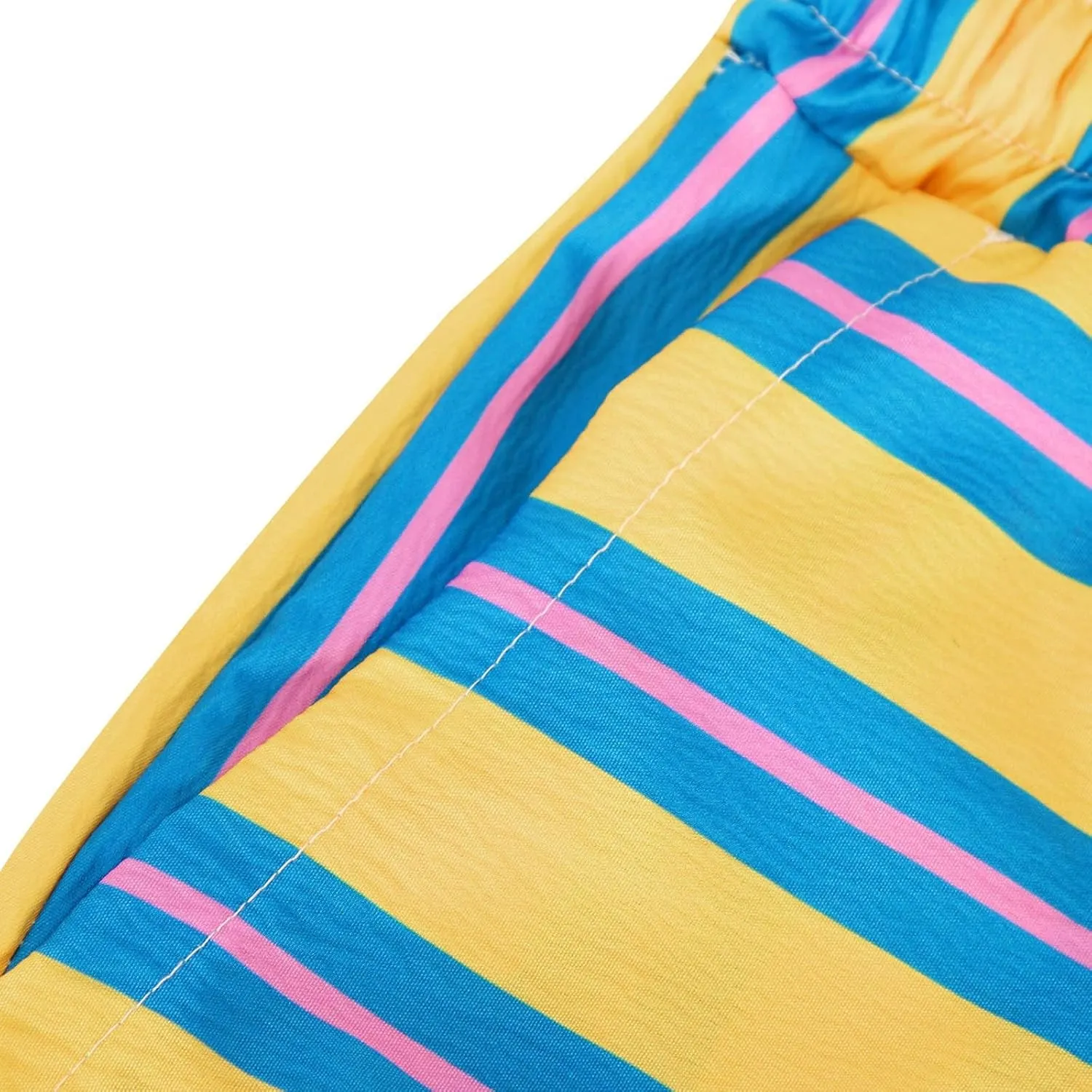 Palazzo Pants for Women Drawstring Stripe Wide Leg Trousers Casual Low Rise Loose Lounge Pants with Pockets