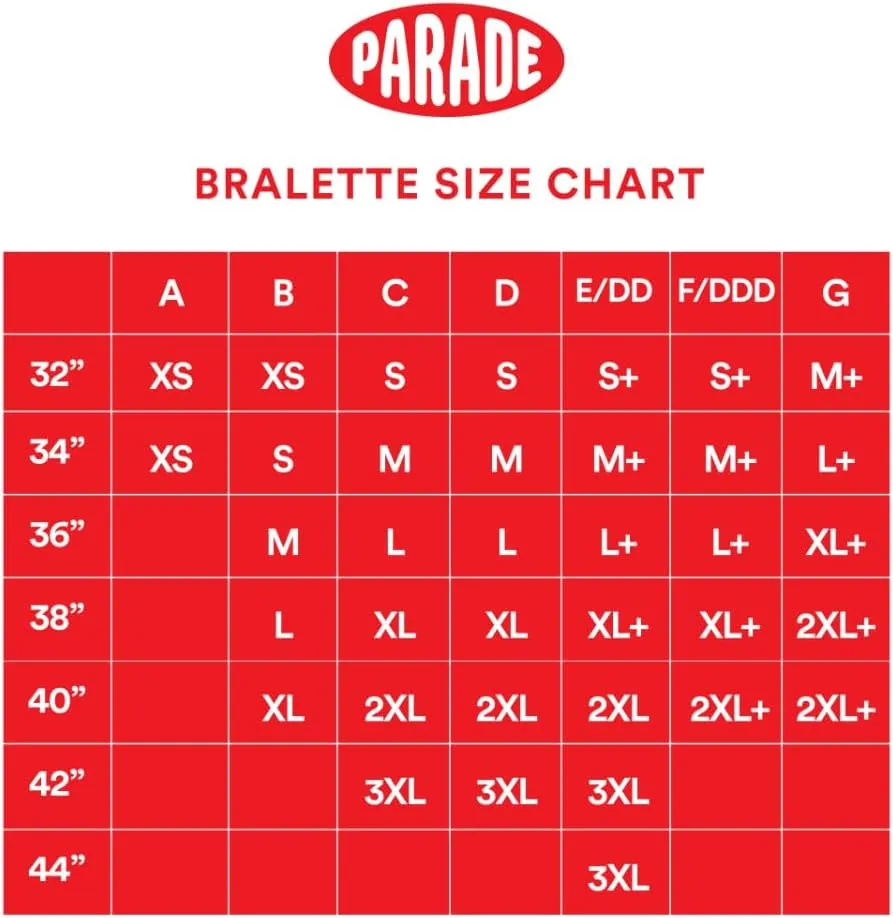 Parade Women's Star Lace Longline Triangle Bralette: Available in Multi Packs