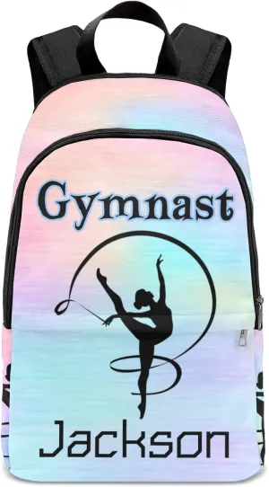 Personalised Casual Rucksack Large Capacity Casual Backpack Custom Unisex Travel Bag Gymnastics
