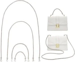 PH PandaHall 4 Styles Rhinestone Purse Strap Crystal Bag Handle Sparkly Replacement Bag Straps Bag Chain Strap for Underarm Bag Shoulder Evening Handbag Tote Pochette Satchel Wedding Party