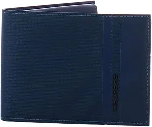 Piquadro Wallet Pu257s117r Classic Nylon And Leather Blue