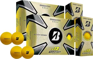 PlayBetter Bridgestone e12 Contact Golf Balls | Multi-Pack Bundle | FLEXATIV Cover Technology & Contact Force Dimple | 46% More Surface Contact