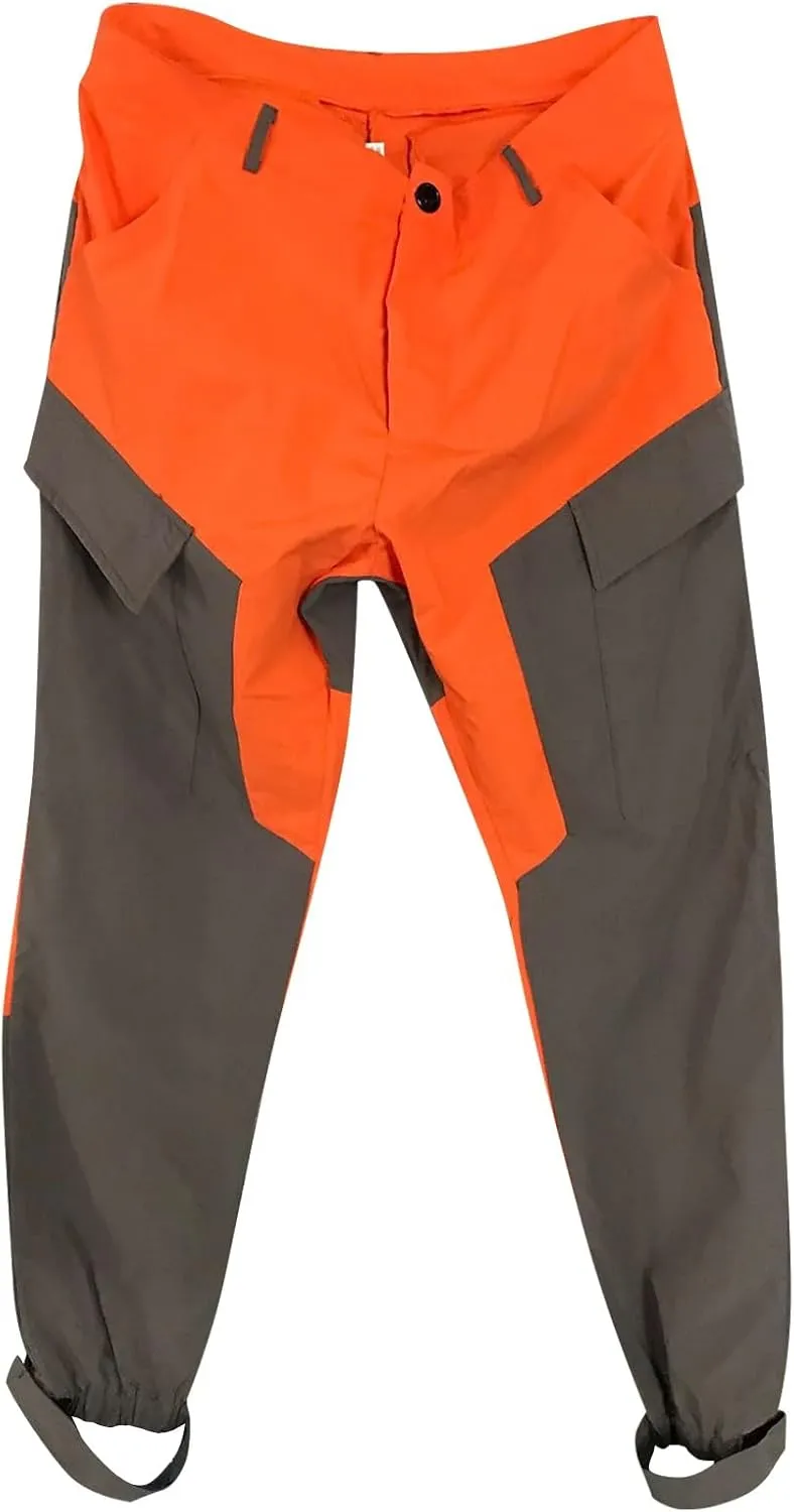Plus Size Men Cargo Pants Baggy Straight Leg Pant Color Block Hiking Pants Casual Work Pants Light Tactical Trousers