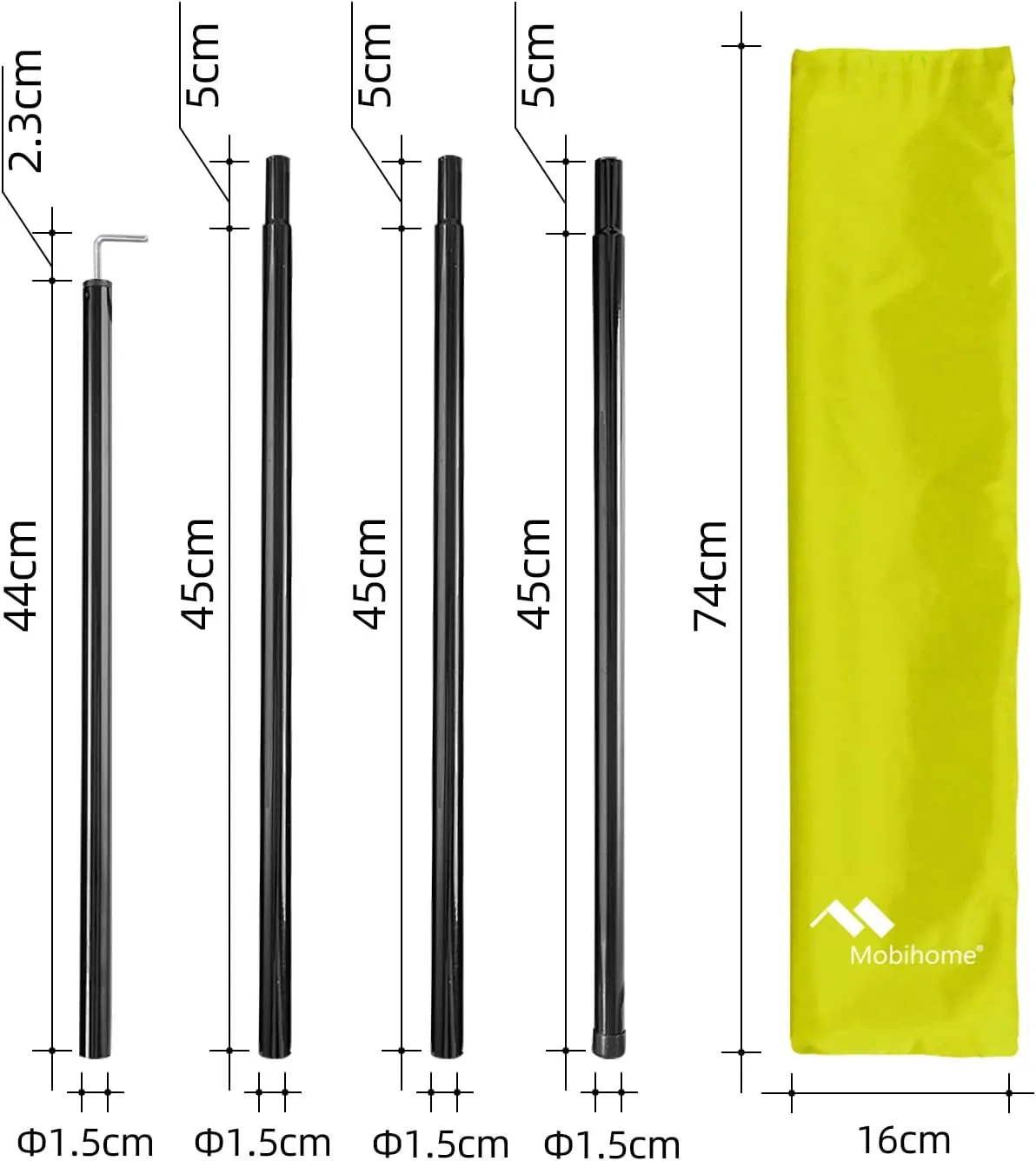 Pop Up Canopy Sun Shelters Shade Tent Camping Canopy 8.2' X 8.2' - Instant Portable Sports Cabana Umbrella, Easy Set-up and Take Down, with Sun Protection and One Shade Wall Included (Awning Green)