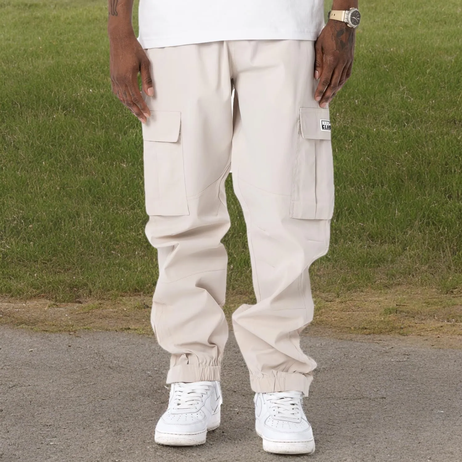 Pro Club Men's Nylon Cargo Pants