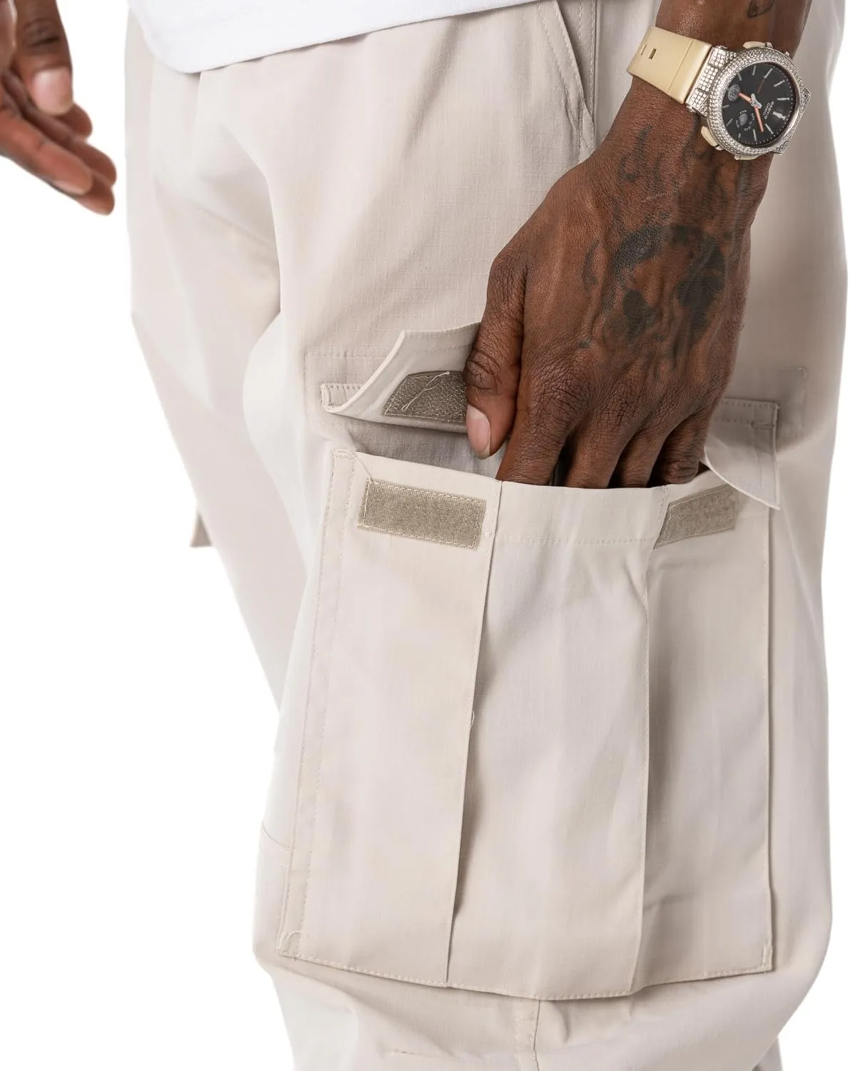 Pro Club Men's Nylon Cargo Pants