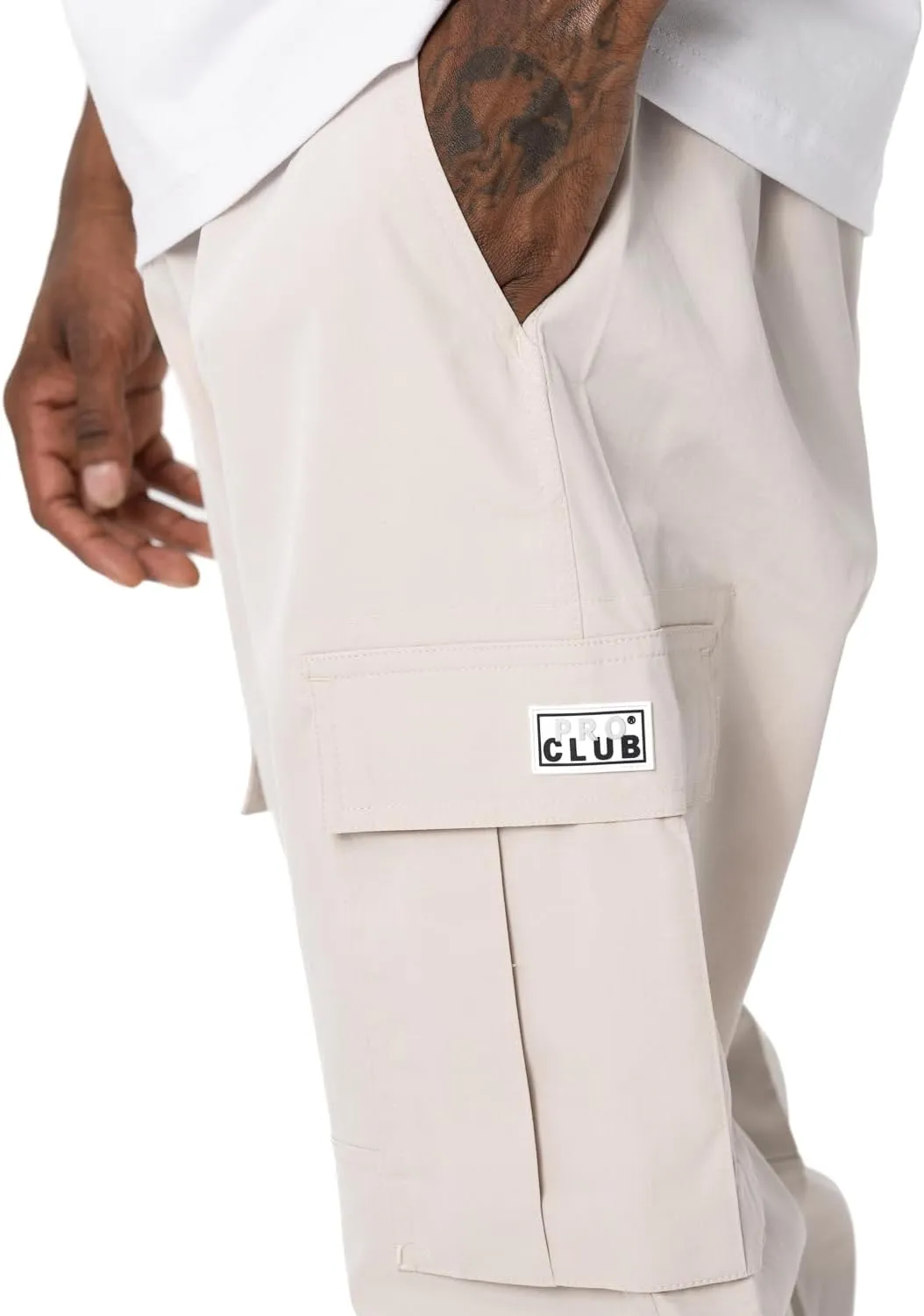 Pro Club Men's Nylon Cargo Pants