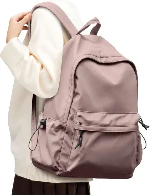 Purple Cute School Backpack with Laptop Compartment Small Travel Laptop Backpack for Women Men Waterproof College Backpack Simple School Bag for Teens Girls Boys