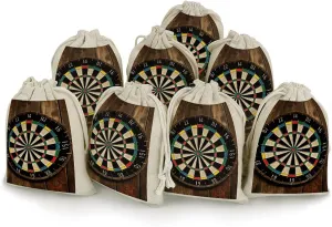 QMNRTK Dart Board 8 PCS Muslin Bags with Drawstring Sachet Bags Empty Small Cotton Drawstring Bag Muslin Reusable & Washable Cotton Bag for Herb Spice Candy Soap Jewelry Wedding Gift Pouches