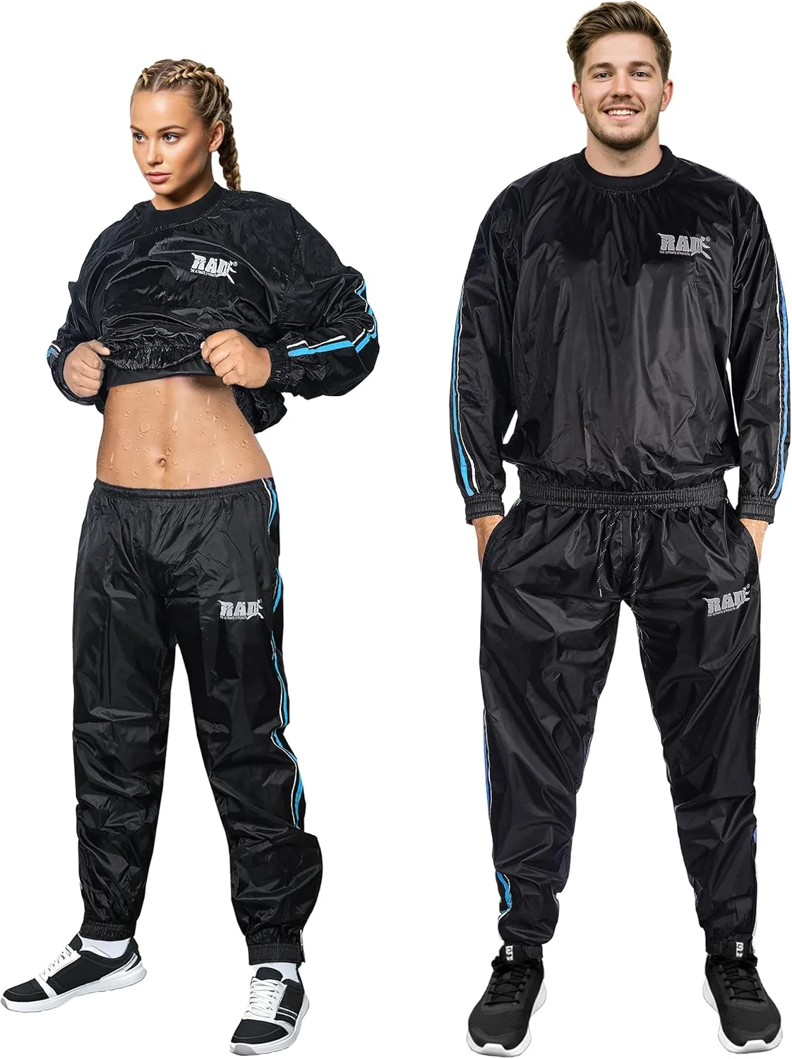 RAD Sauna Sweat Suit for Men & Women (Medium To 6XL) for Weight Loss & Fat Burn Sweating Suit Red,White,Gold,Pink,Blue