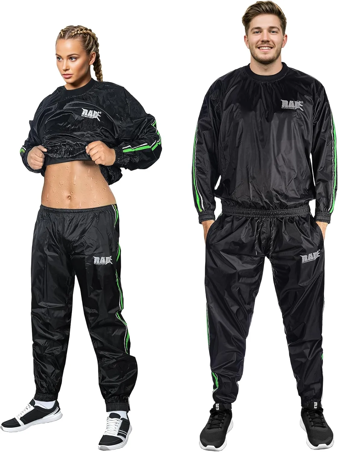 RAD Sauna Sweat Suit for Men & Women (Medium To 6XL) for Weight Loss & Fat Burn Sweating Suit Red,White,Gold,Pink,Blue