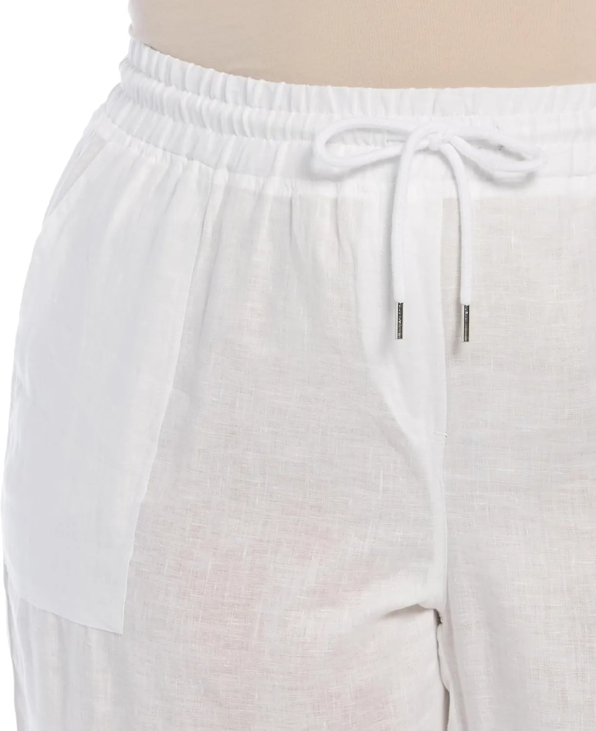 Rafaella Women's Linen Drawstring Jogger Pant