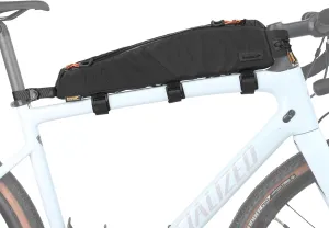 Rhinowalk Bike Top Tube Bag Bicycle Front Frame Bag Waterproof Bike Bag 2.1L with Dual Side Mesh Pockets for MTB Road Bike Cycling Commuting and Outdoor Adventures