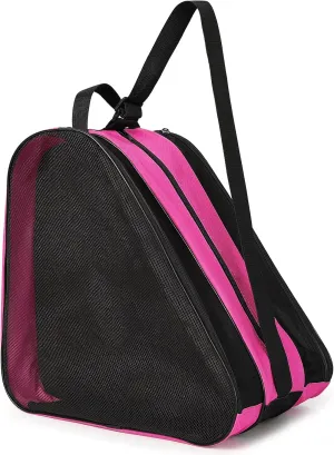 Roller Skate Bags,Breathable Ice-Skating Bag with Adjistable Shoulder Strap and Top Handle,Oxford Cloth Skating Shoes Bag without Unpleasant Smell Roller skate Accessories for Unisex Women Men Adult and kid 2 Pack