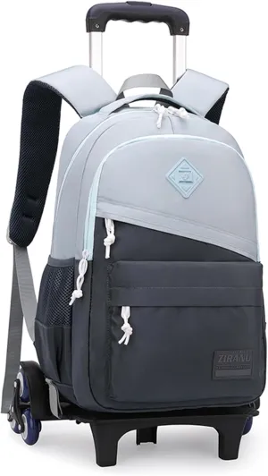 Rolling Backpack,Backpack with wheels,Capacity Wheeled Backpack for Boys,Roller Backpack for Kids