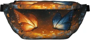 Running Waist Pack Butterfly Flower Spring 2-in-1 Fanny Pack and Crossbody Bag Hiking Daypack for Men Women Running Travel Hiking Daily Commute
