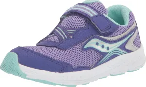 Saucony Ride 10 Jr Sneaker, Purple, 6.5 Wide US Unisex Little_Kid
