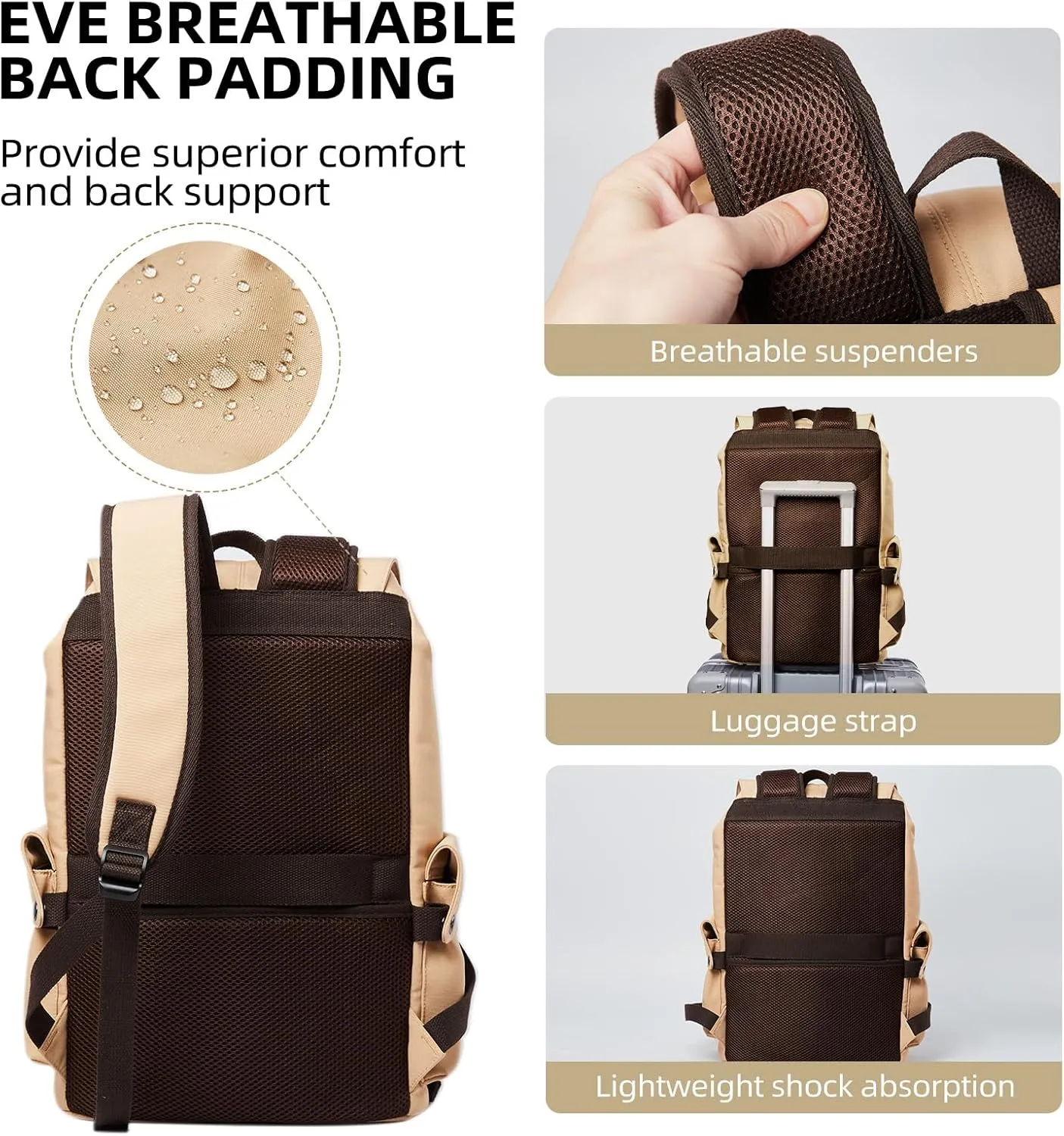 School Bag Waterproof 15.6" Laptop Backpack Casual Suitable Fitness, Sports, Travel, Hiking, Commuting Class Teenagers And Children College High Middle School Backpack