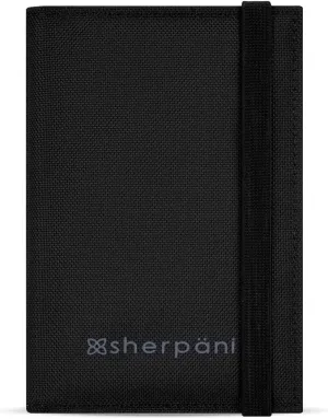Sherpani Vienna, RFID Blocking Passport Holder, Travel Passport Cover Wallet, Travel Documents Organizer Protector for Women, Travel Gift for Mothers Day 2025 (Carbon)