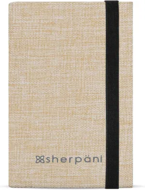 Sherpani Vienna, RFID Blocking Passport Holder, Travel Passport Cover Wallet, Travel Documents Organizer Protector for Women, Travel Gift for Mothers Day 2025 (Straw)