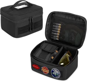 Shooting Earmuffs and Glasses Carrying Case, Soft Protective Carrying Storage Case for Earmuff and Shooting Glasses, Universal Earmuff Case for Hunting Shooting, Only Bag