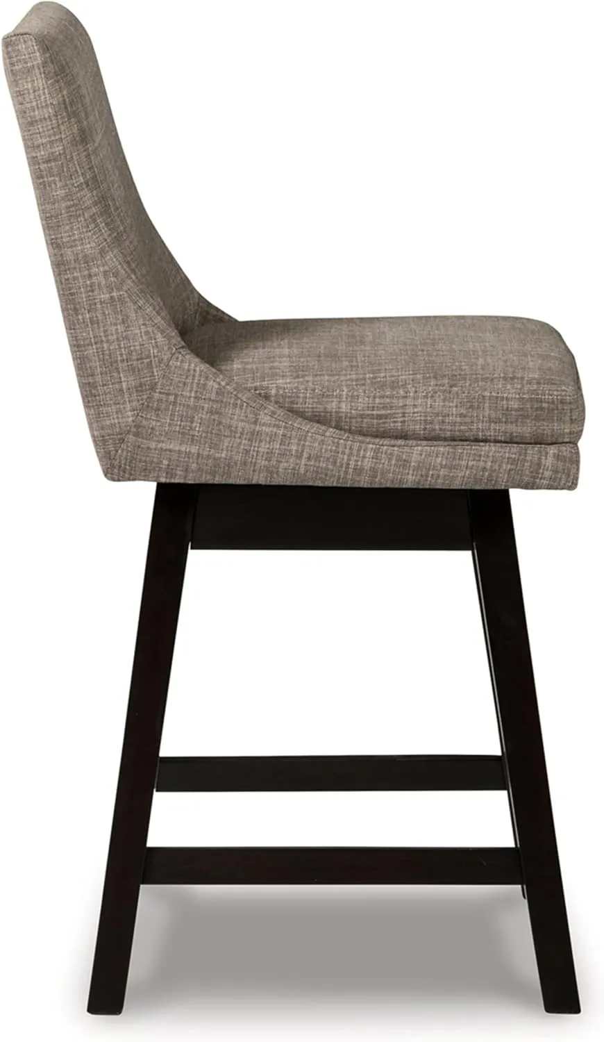 Signature Design by Ashley Tallenger 25" Upholstered Swivel Counter Height Barstool, 2 Count, Light Gray