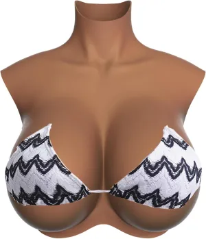 Silicone Breasts Forms,Fake Breastplate B-S Cup Fake Boobs for Crossdressers Transgender Drag Queen Cosplay(Plus Size)