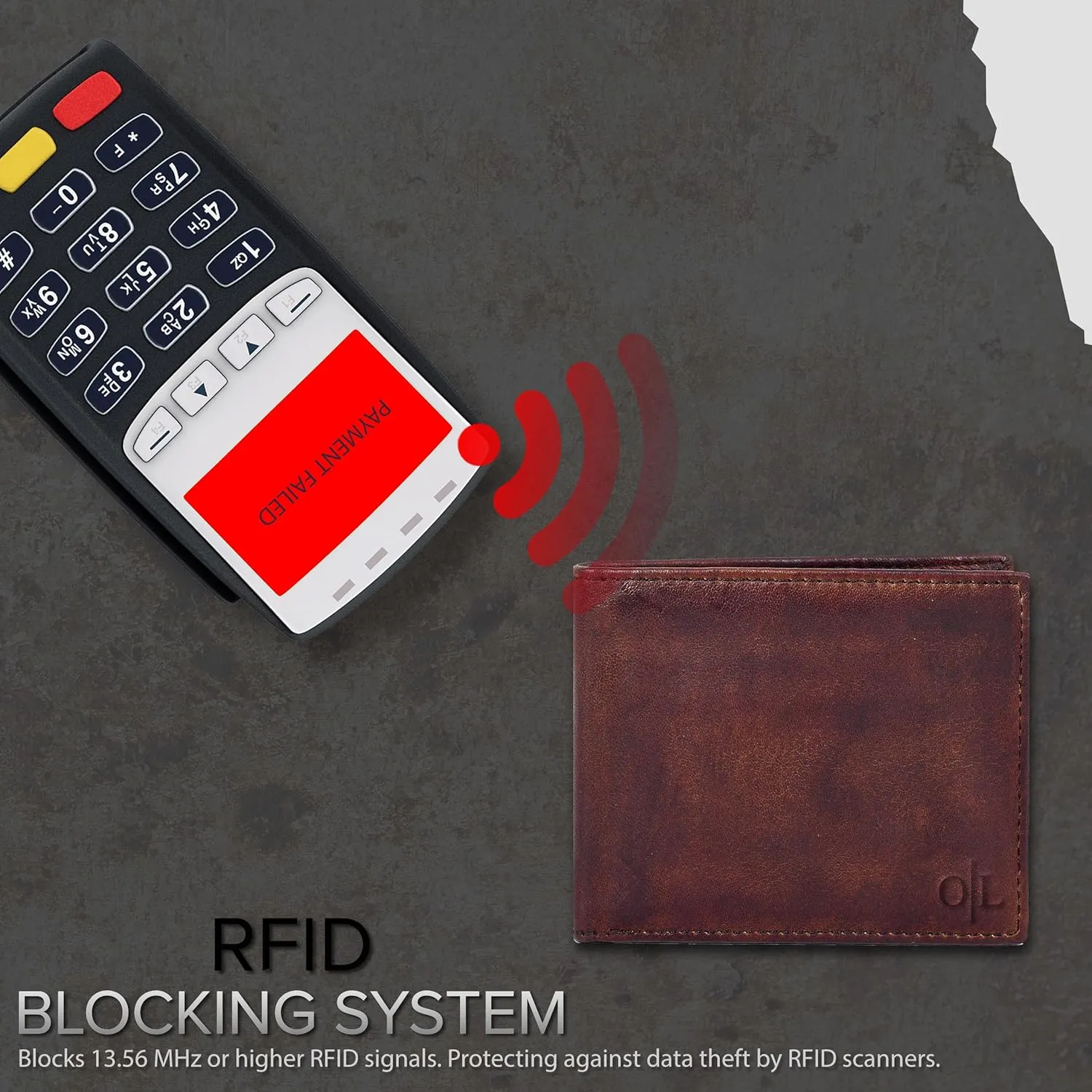 Slim Leather Wallet for Men - RFID Blocking Slim Minimalist Front Pocket - Thin & Stylish with ID Window, Gift For Men