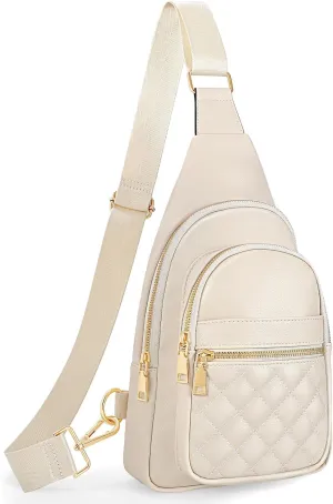Sling Bag for Women Crossbody Leather Fanny Packs Chest Bag Fashion Sling Backpack Travel JASGOOD