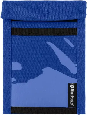 SLNT Quick Access Key Fob Faraday Bag w/Silent Pocket - Weatherproof Signal Blocking Nylon, Device Shielding for Key Fobs, Smart Watches, AirPods - Travel, Privacy & Anti-Hacking (Royal Blue, Small)