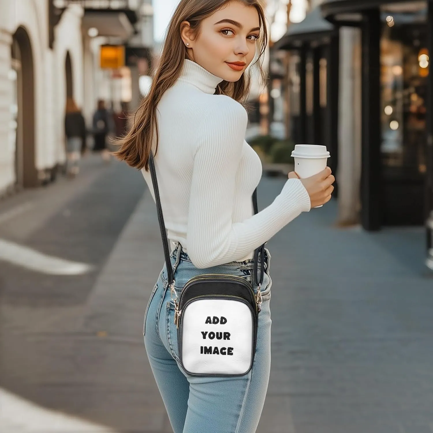 Small Crossbody Purses for Women PU Leather Designer Cell Phone Bag Wallet Purses Adjustable Strap for Travel