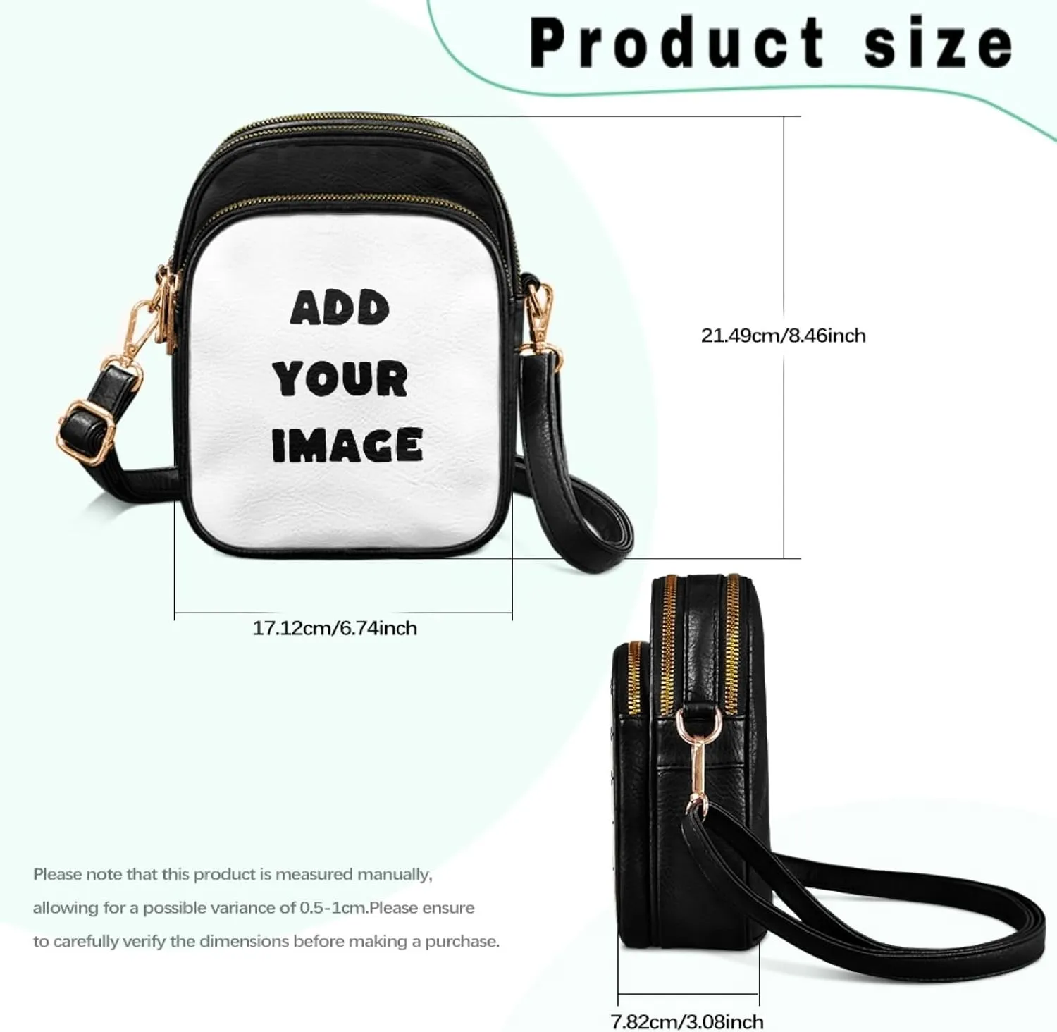 Small Crossbody Purses for Women PU Leather Designer Cell Phone Bag Wallet Purses Adjustable Strap for Travel