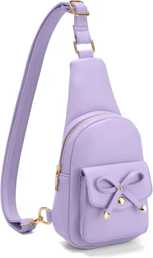Small Sling Bag Crossbody Fanny Pack for Girls PU Leather Cross Body Purse for Women Cute Stuff Gifts for Teen Girls