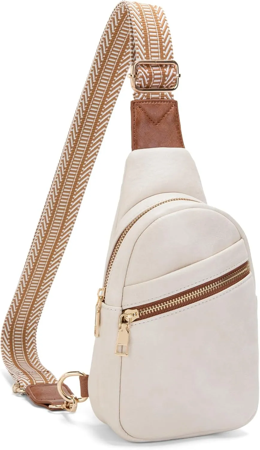 Small Sling Bag for Women - Vegan Leather Crossbody Purse with Fanny Pack Style for Women