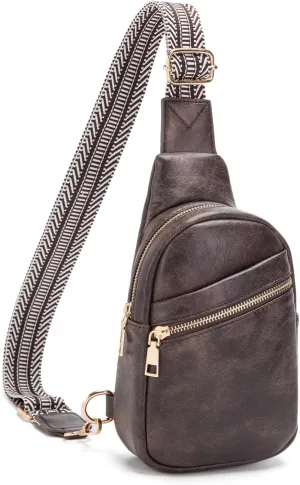 Small Sling Bag for Women - Vegan Leather Crossbody Purse with Fanny Pack Style for Women