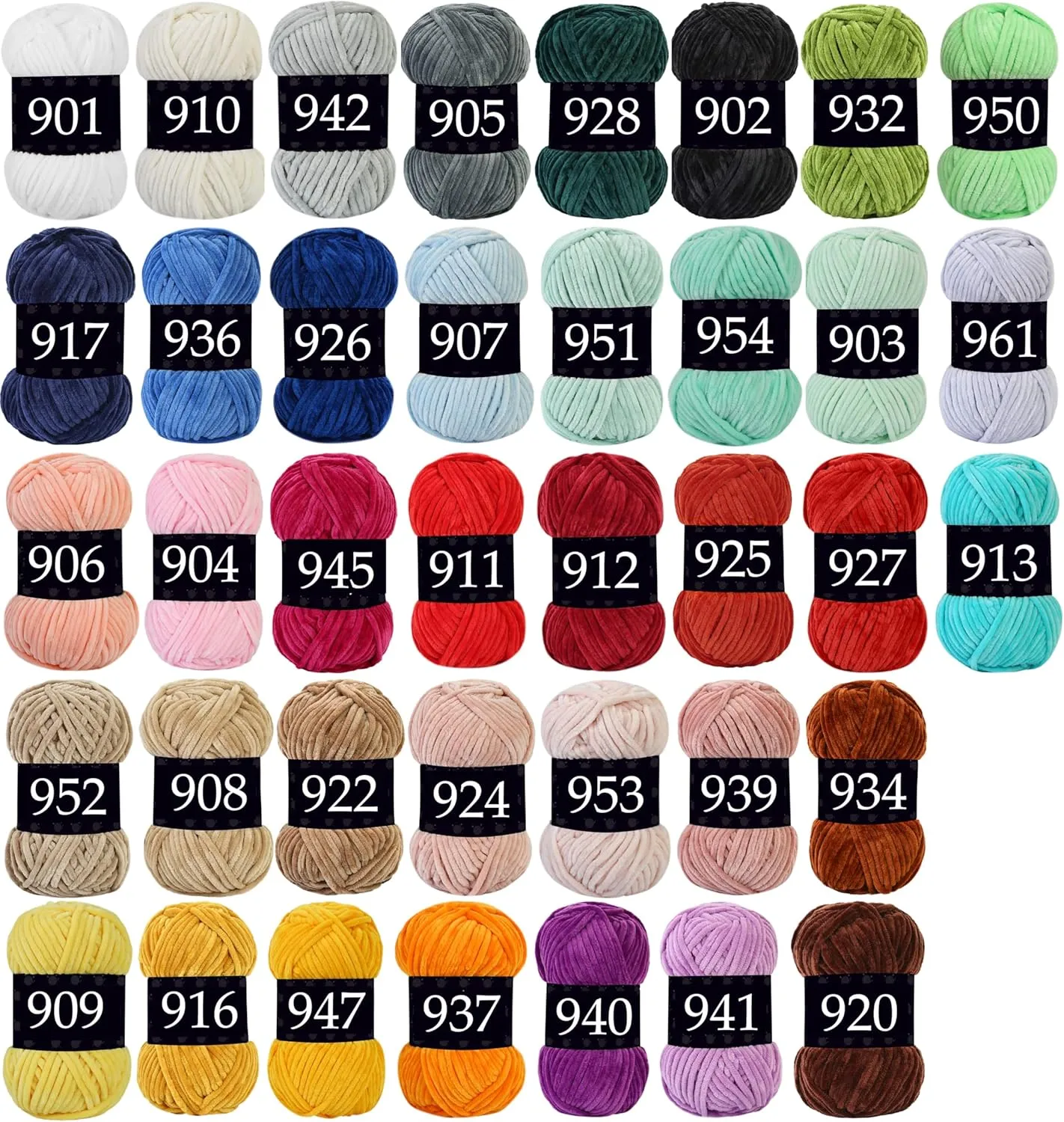 Softy Velvet Yarn | #5 Bulky, Chunky, Luxury, Chenille, Soft, Fluffy, Thick, Plush, Blanket Yarn for Crochet & Knitting (934 Copper)