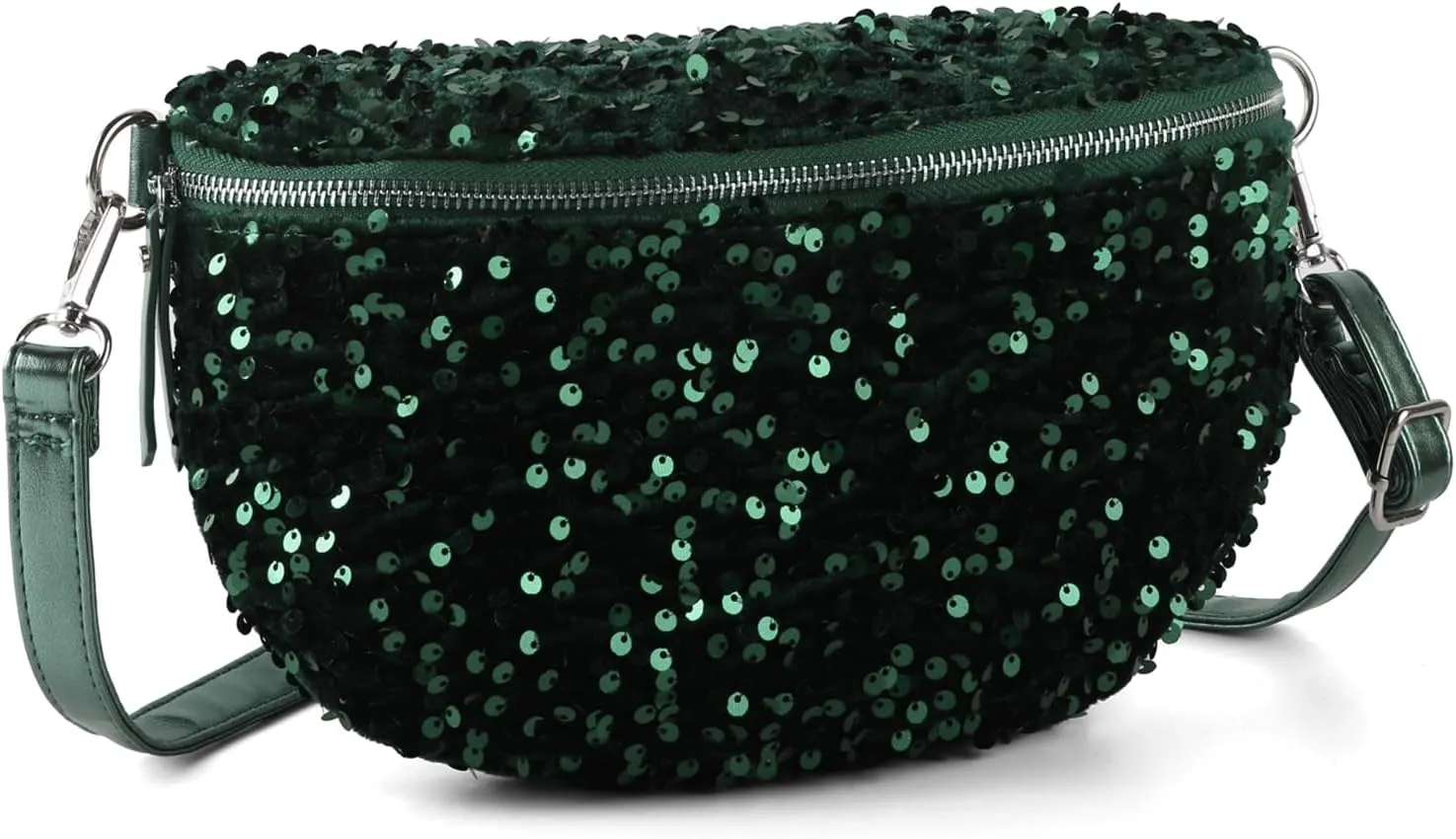 Sparkly Sequin Fanny Packs Glitter Waist Packs with Adjustable Strap for Women Girls Unisex