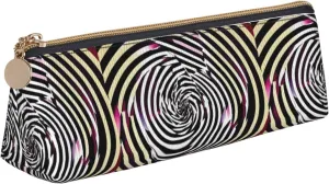 spiral optical illusion gif print Triangle Box Multi functional Makeup Bag, Office Travel and Daily Stationery Storage