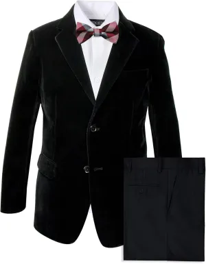 Spring Notion Big Boys' Velvet Blazer Set